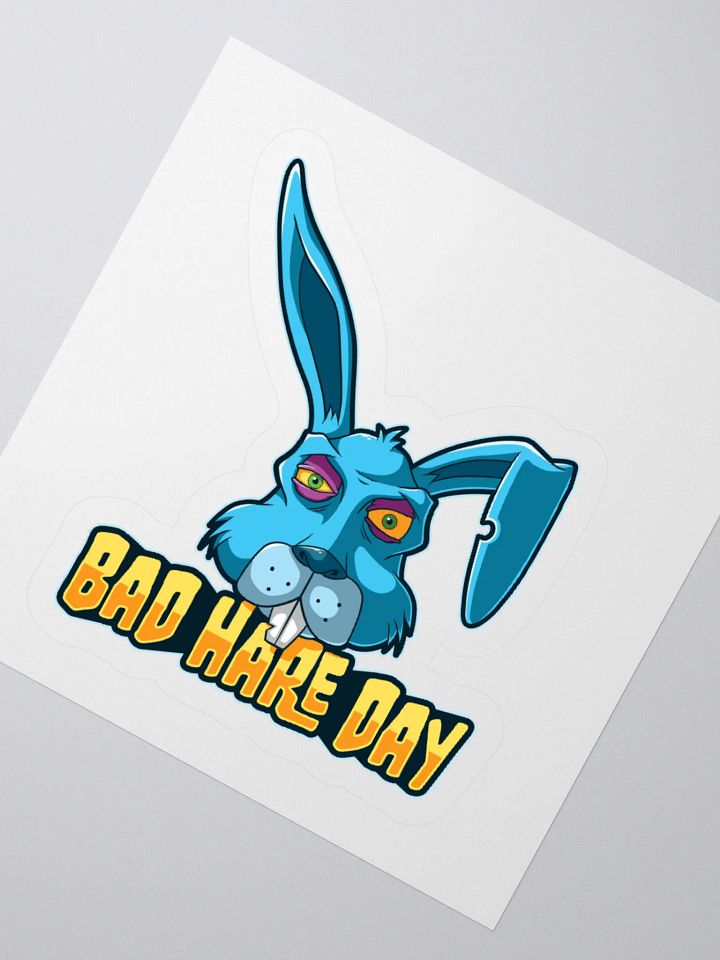 Bad Hare Day – Evil Easter Bunny Sticker product image (6)