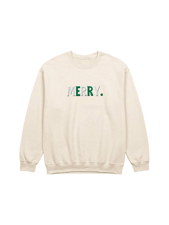 MERRY Holiday Embroidered Sweatshirt product image (4)