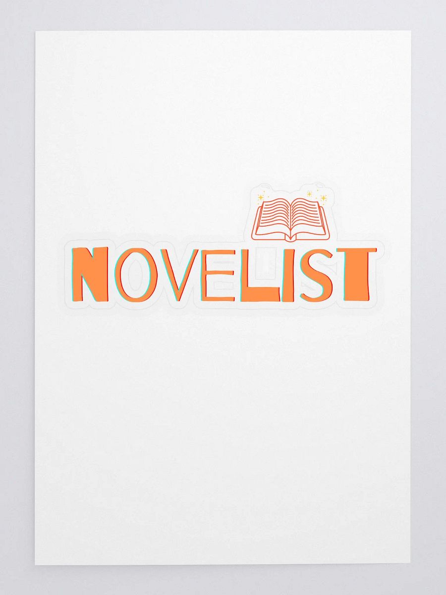 Novelist Sticker in Orange Text product image (3)