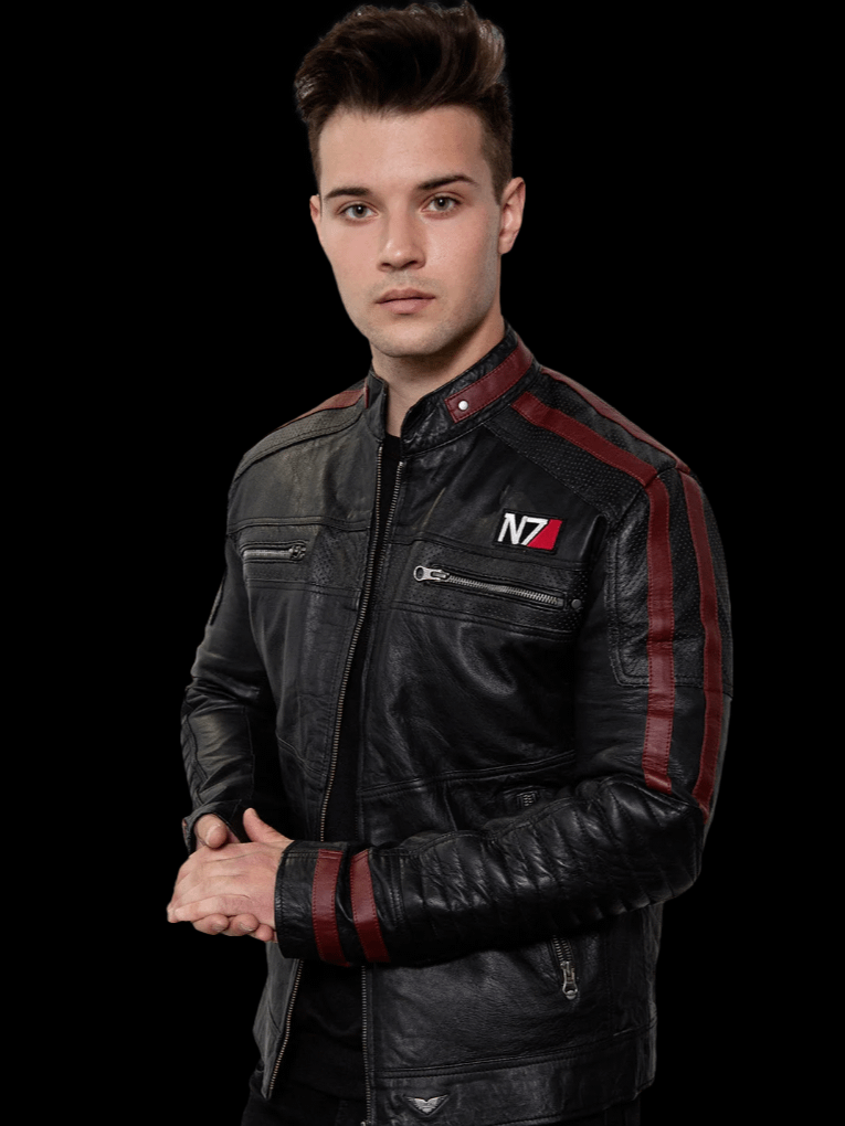 Mens Mass Effect N7 Leather Jacket product image (2)