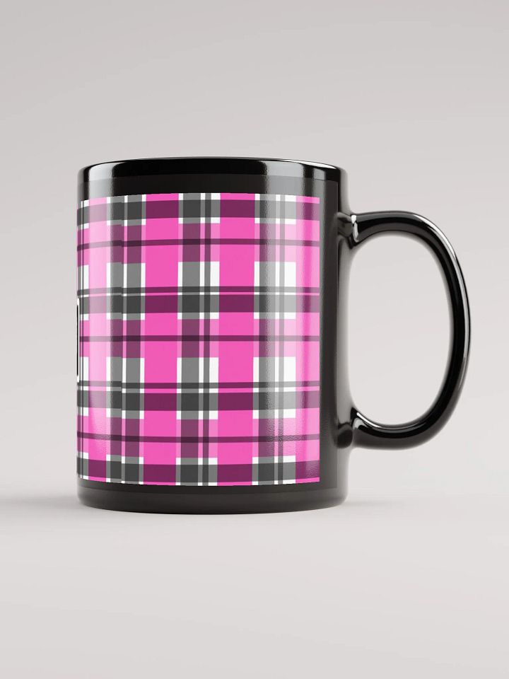8T Sips Founders Plaid Black Glossy Mug product image (2)