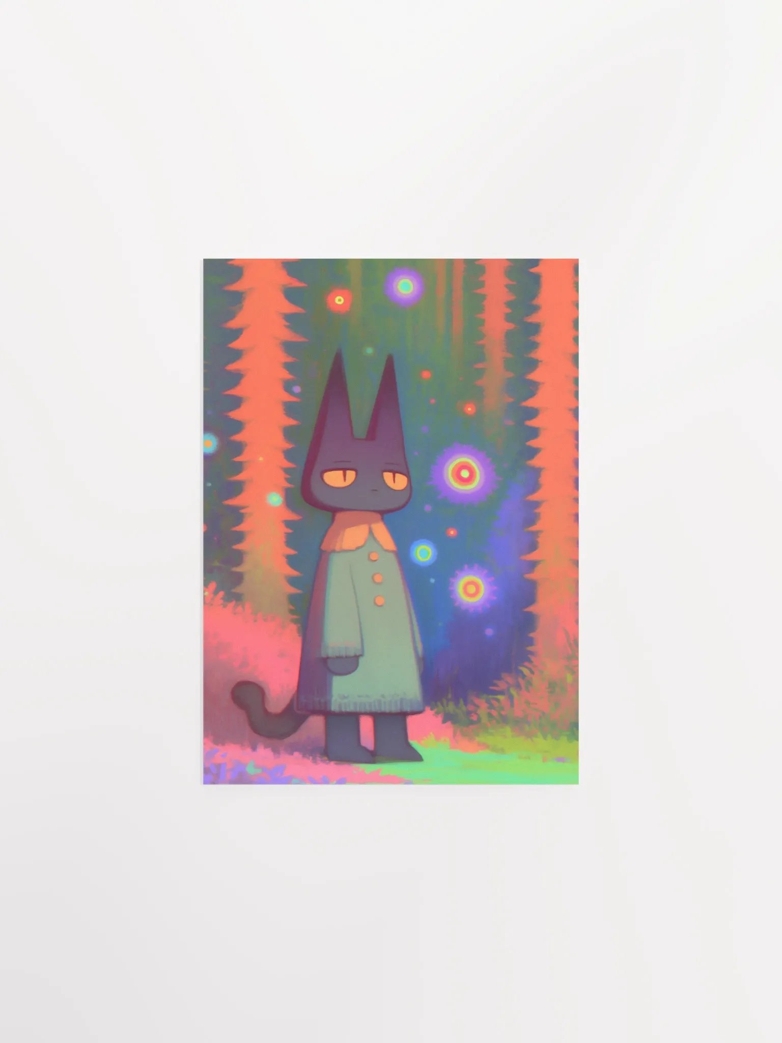Whimsical Cat Dreamland Poster product image (1)