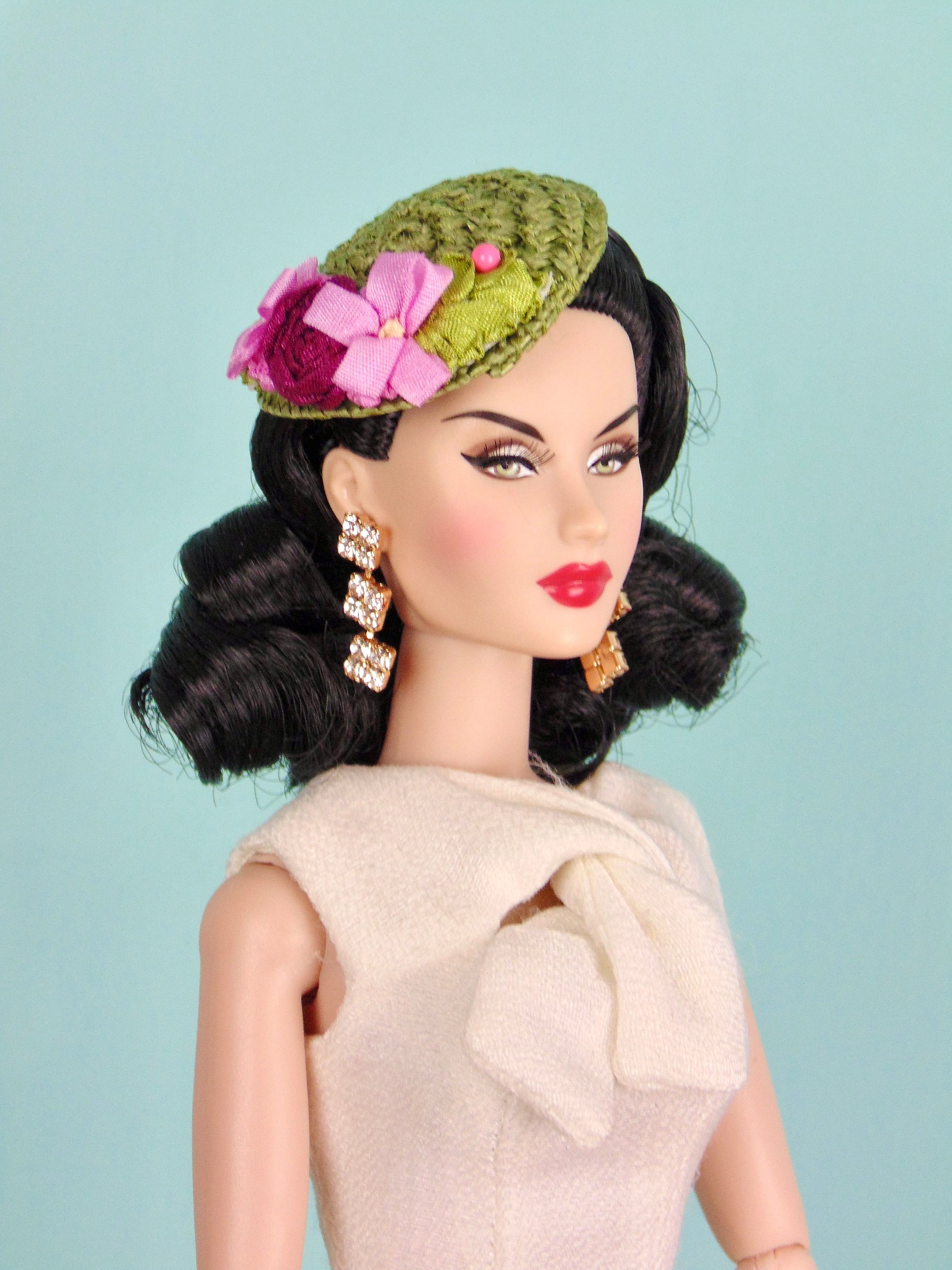 Green hat for 12” fashion dolls product image (3)