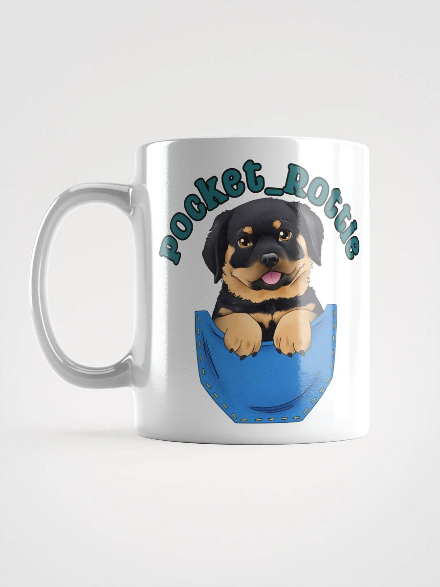 Pocket Rottie Logo Glossy White Mug product image (2)