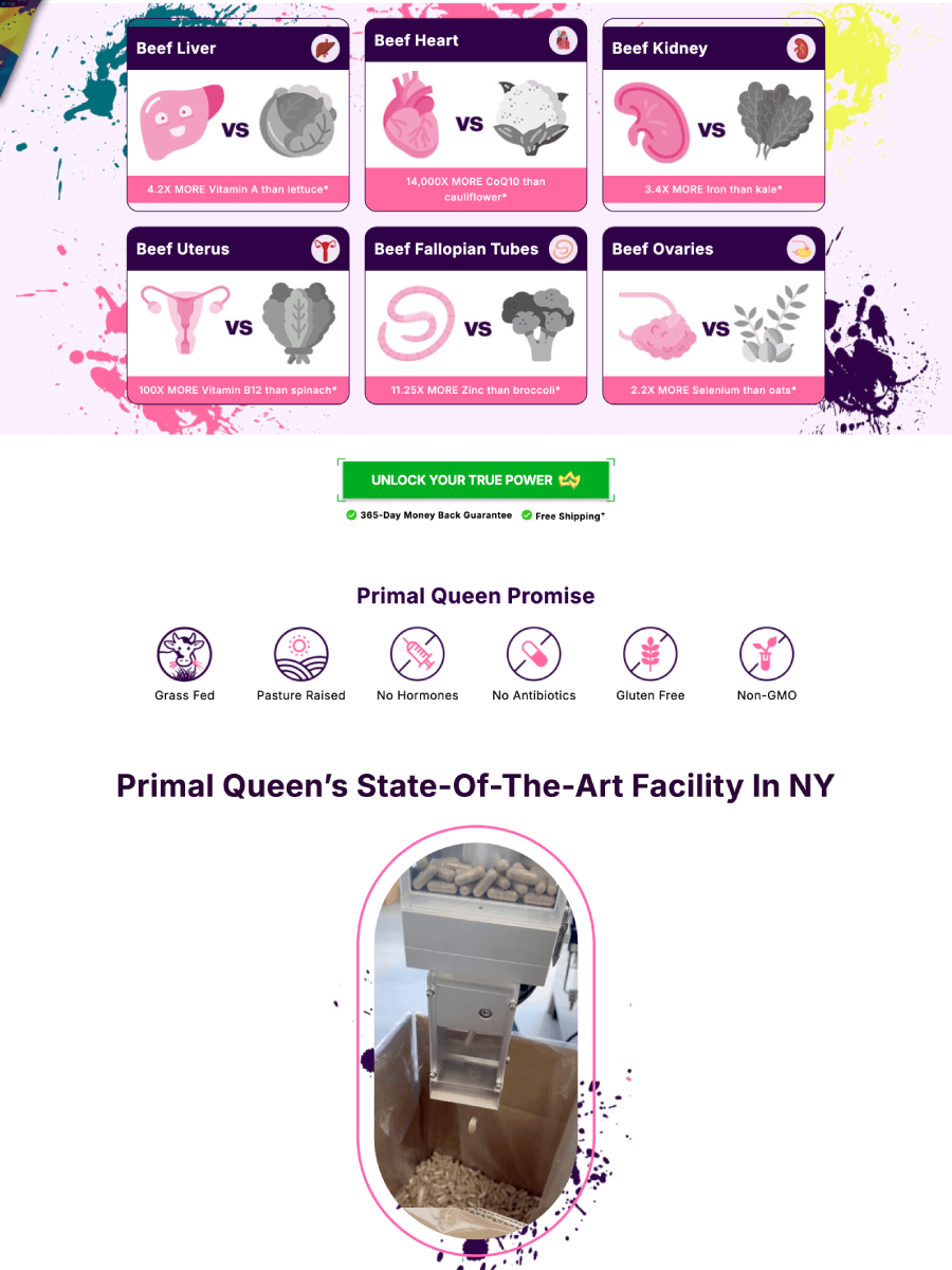Primal Queen - Replo Landing Page Template product image (3)