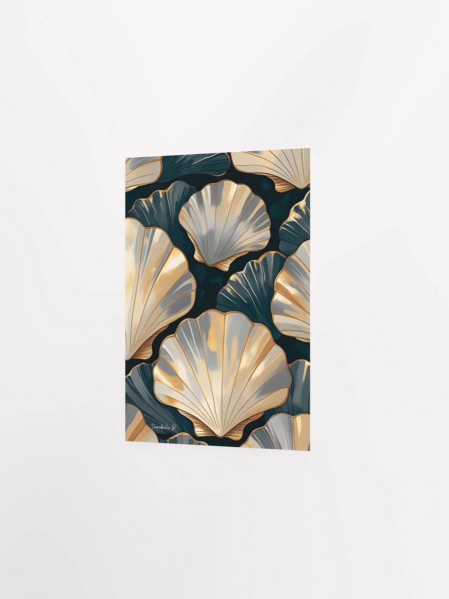Poster artistique - Coquilles Saint-Jacques - 8 - Cadeau Déco Energie Vibratoire product image (3)