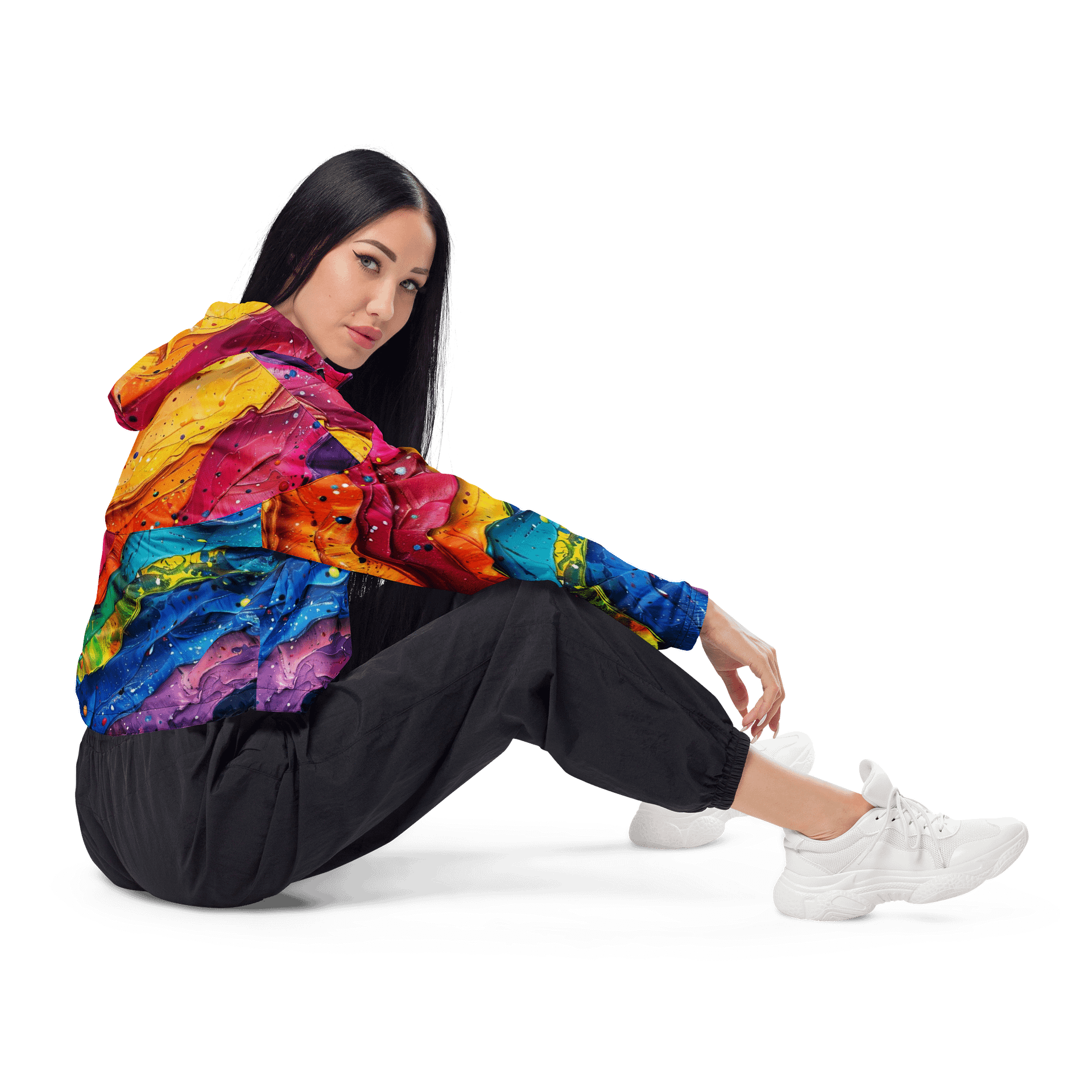 Rainy Day Chic: Women's Cropped Windbreaker product image (1)