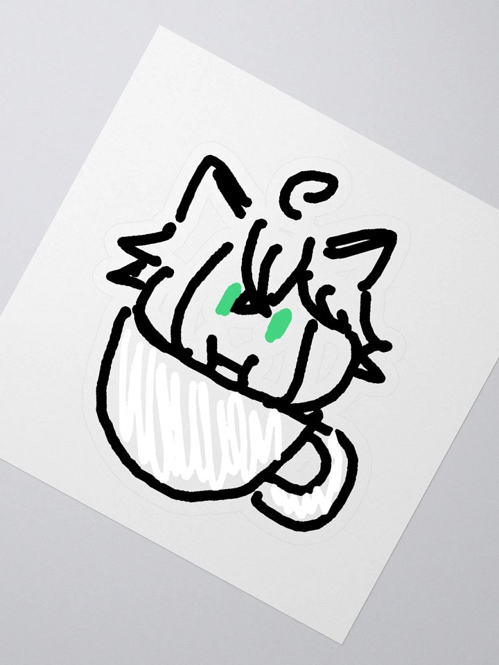 Dai cat mug sticker product image (2)