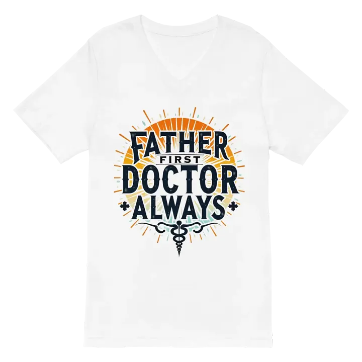 Father First Doctor Always V-Neck Tee product image (2)