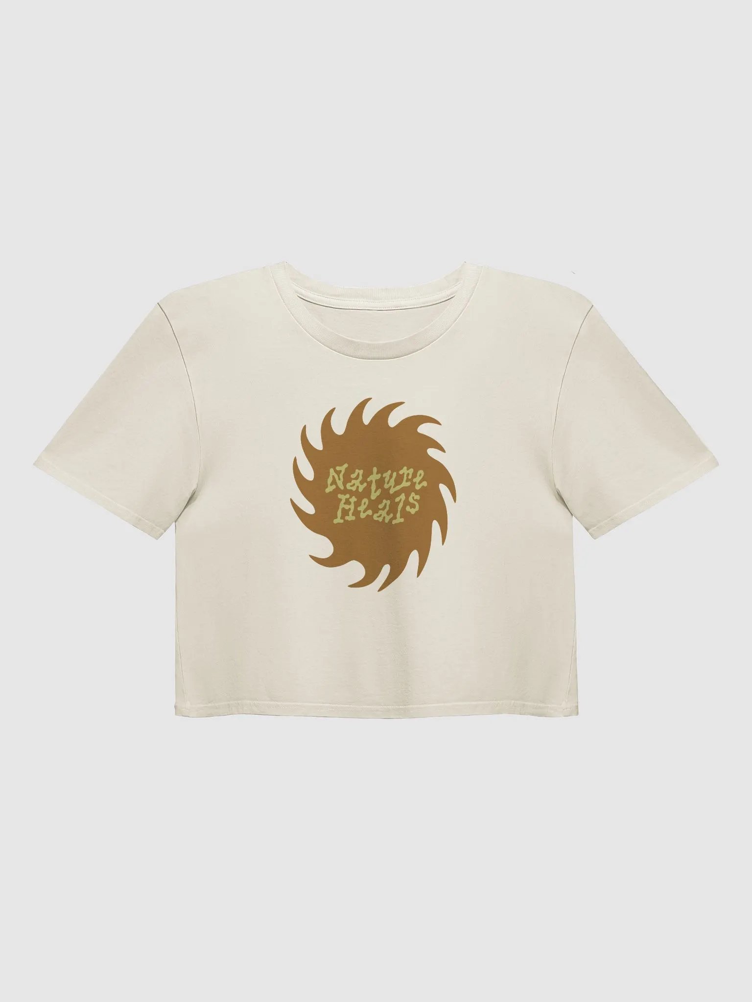 Vintage Inspired Nature Heals Women's Crop Top for Natural Lovers product image (3)