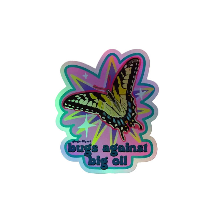 bugs against big oil sticker product image (2)