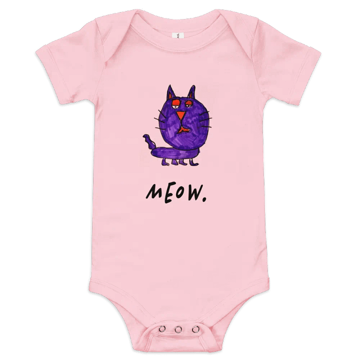 meow katz baby onesie product image (1)