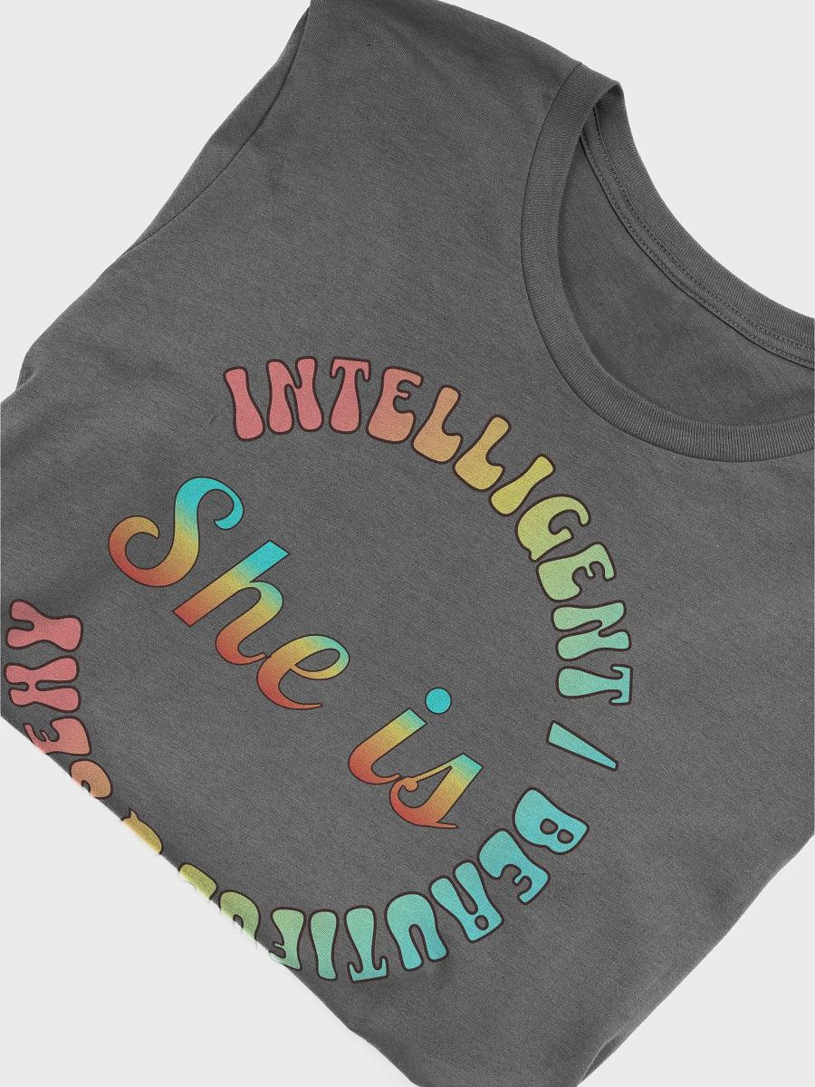 She Is Intelligent Beautiful And Sexy Empowerment Circle T-Shirt product image (3)