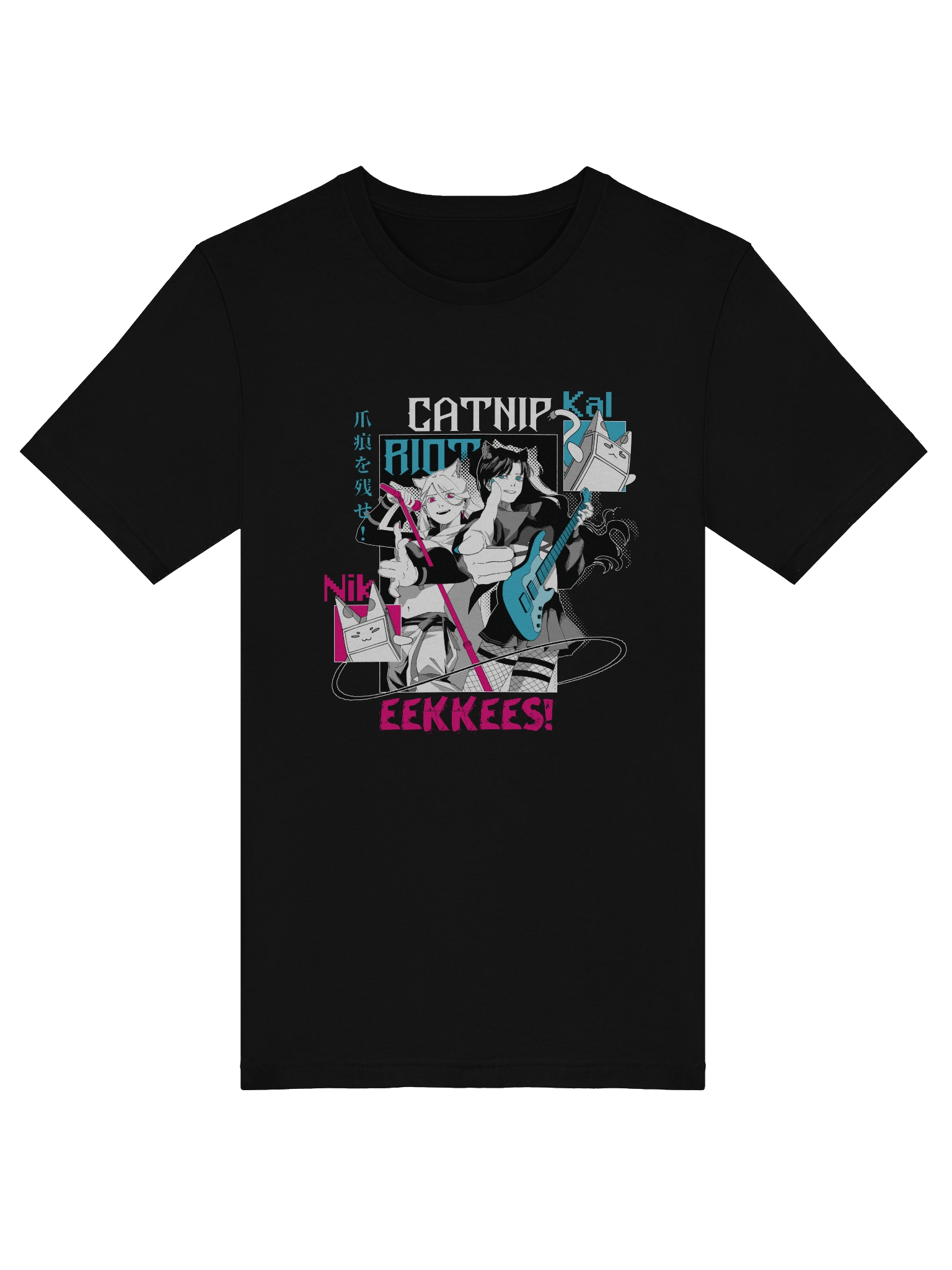 "CATNIP RIOT" Lightweight Tee [BLACK VARIANT] product image (5)