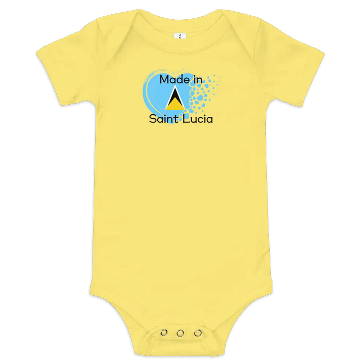 Heartfelt Made in Saint Lucia Baby Onesie product image (2)