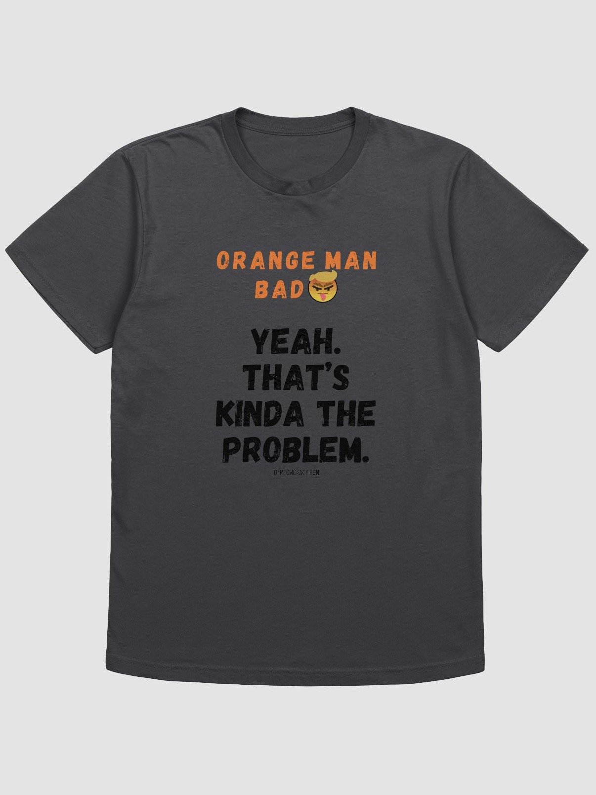 Angry Orange Man Is the Problem Supersoft Slim Fit T-Shirt product image (5)