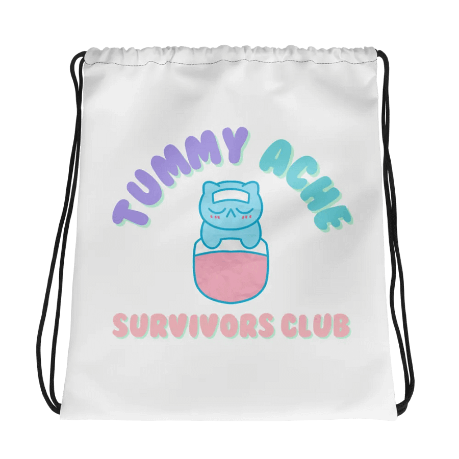 Tummy Ache Survivors Drawstring Bag product image (1)