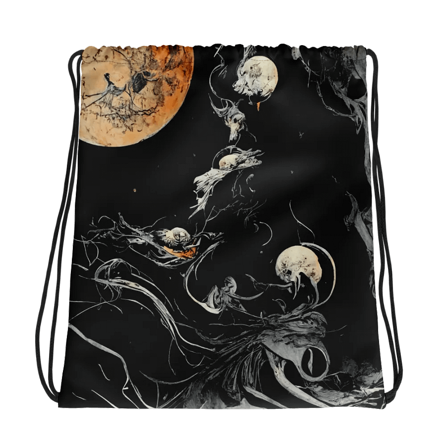 Contrast Straps All-Over Drawstring Bag product image (1)