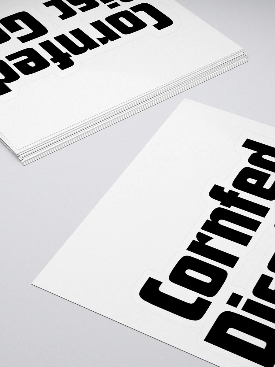 Cornfed Disc Golf Sticker Text 4" product image (4)