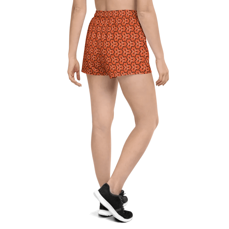 Onyx & Ember Geometric All Over Print Unisex Athletic Short Shorts product image (5)