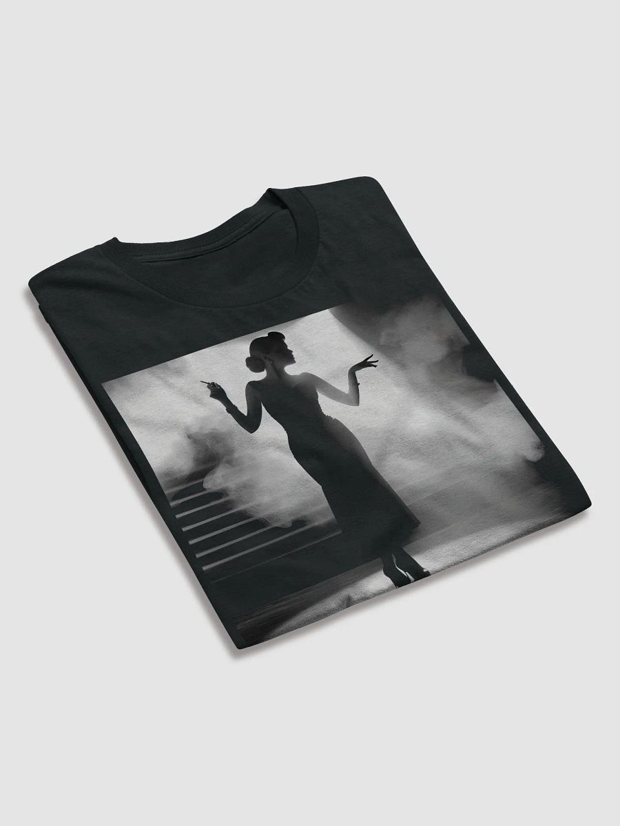 Elegance in Shadow: The Noir Chanteuse (Front Print Womens Tee) product image (4)