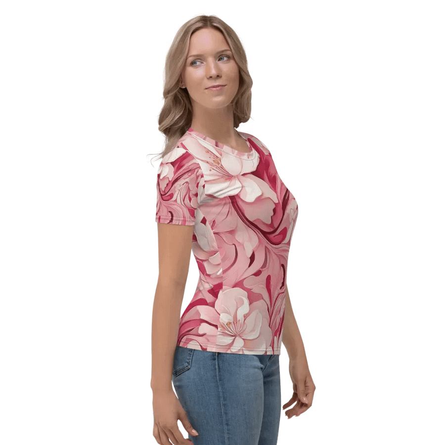 Pink & white abstract pattern product image (8)