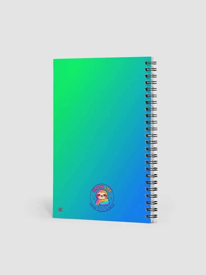 Burger Goals – Funny Sloth Notebook with Burger Art | Sloths Having Snacks Collection product image (2)