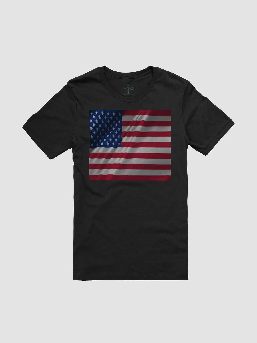 Graphic Grove Patriotic USA Flag Unisex Cotton T-Shirt product image (3)