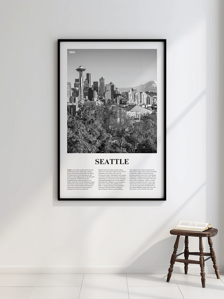 Seattle 01 Newspaper Poster product image (4)