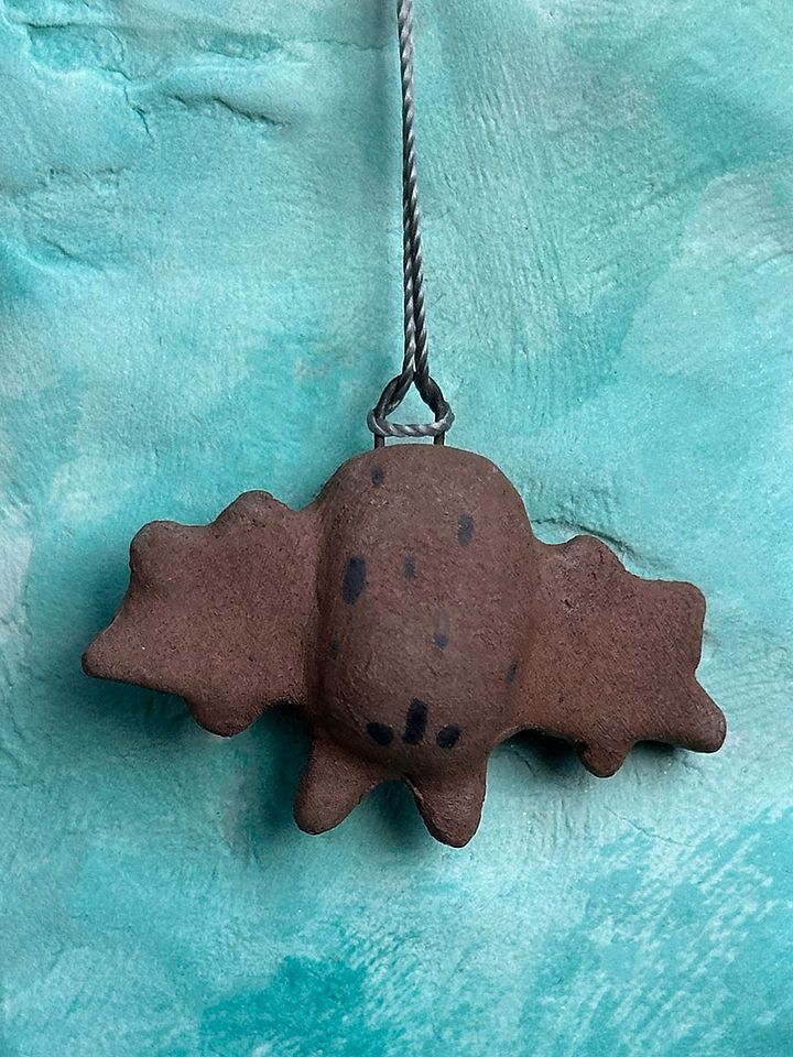 Dotted Bat Pendant Ceramic Spill product image (1)