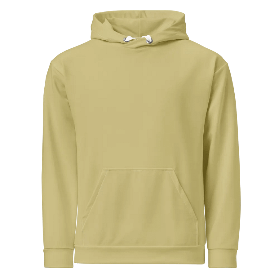 Plain Medium Yellow Soft Summer Unisex Recycled Polyester Heavyweight Premium Hoodie by Treasure Pie product image (1)