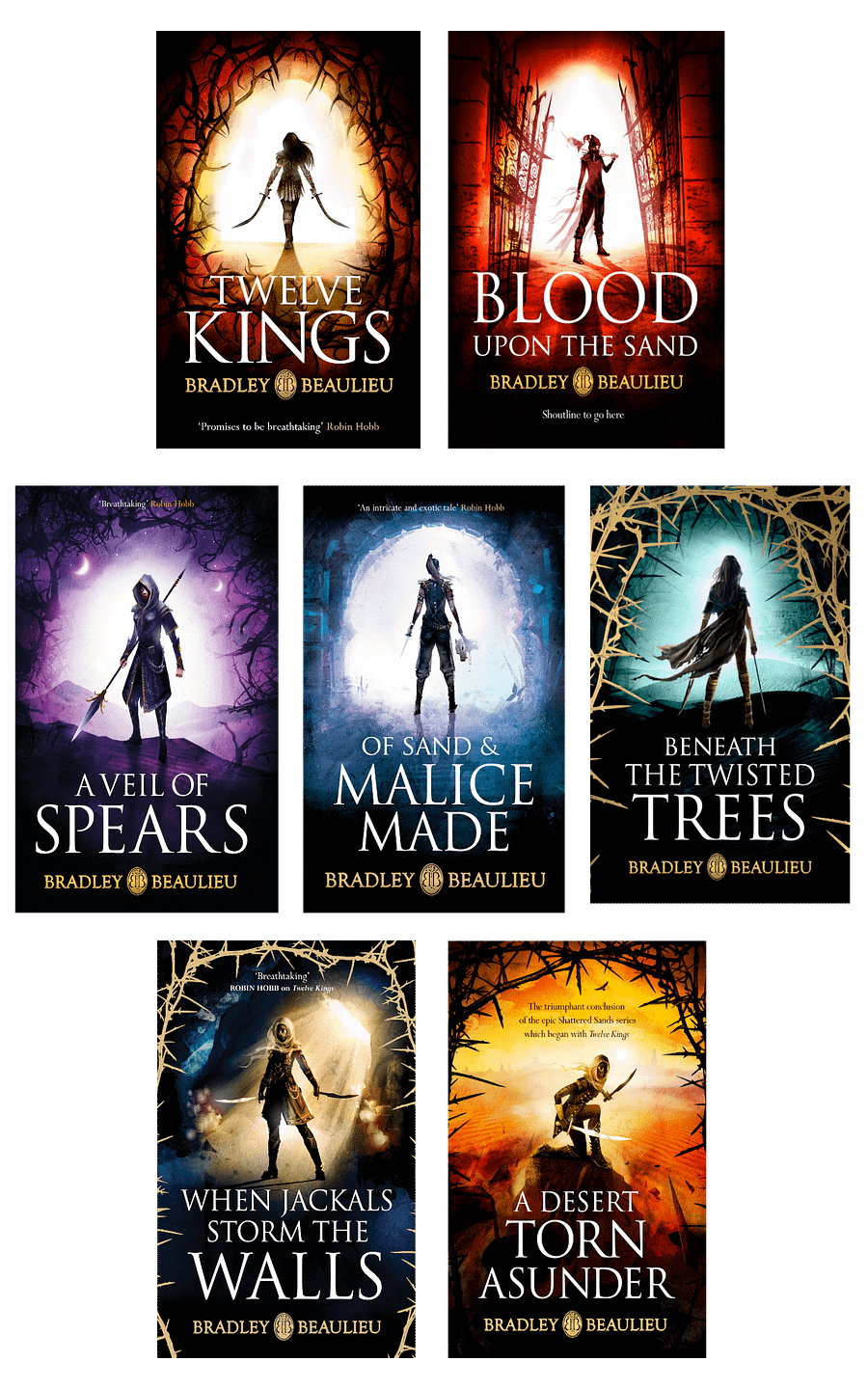 Full Song Of The Shattered Sands Series — 7 Signed Paperbacks product image (1)