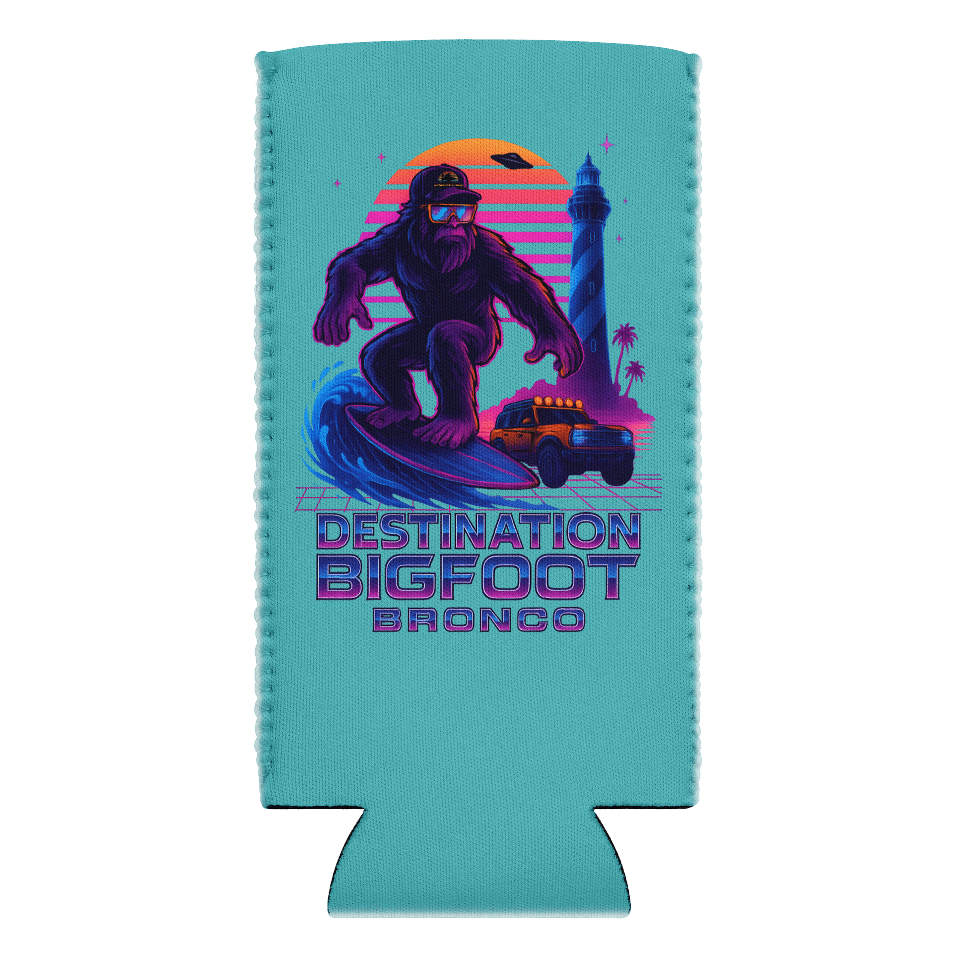 THE SYNTHWAVE SIPPER (TEAL) 12OZ REGULAR OR 12OZ SLIM COOZIE product image (20)
