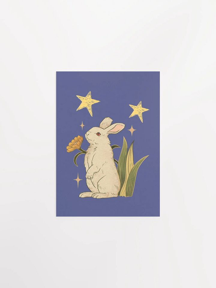 Stargazing Rabbit | Poster product image (1)