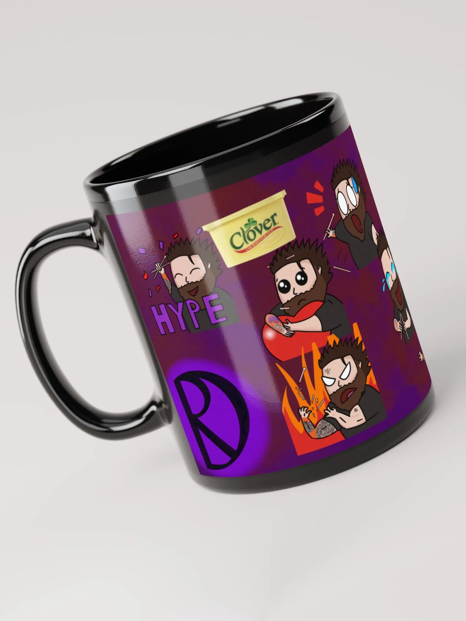 Black Emote Wall Mug product image (5)