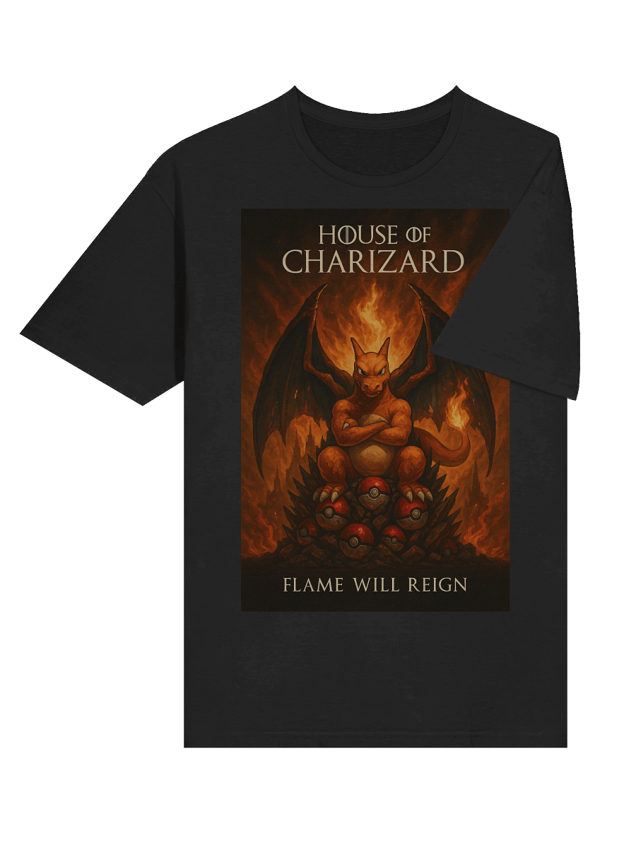 Charizard House of Dragons Parody T-Shirt – Game of Thrones Mashup product image (52)