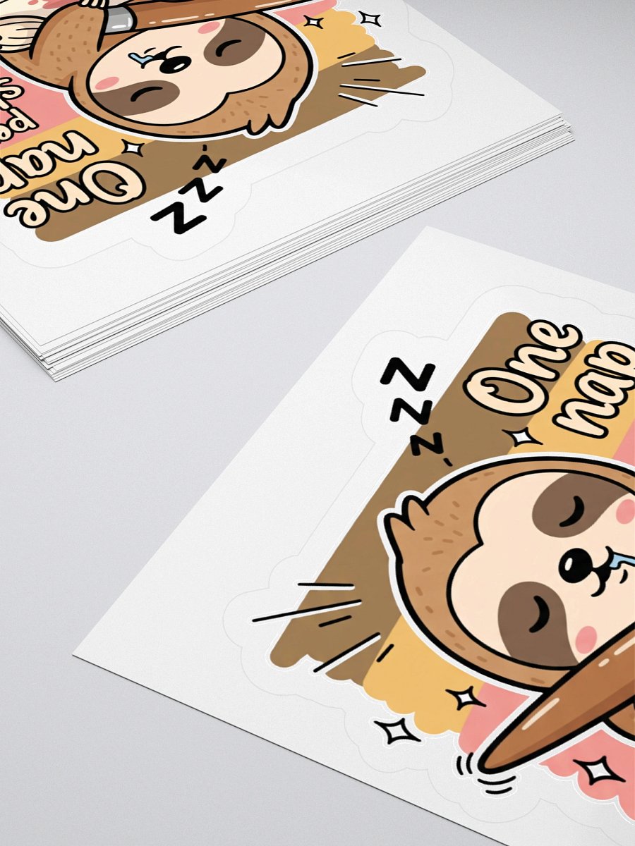 Drowsy Sloth Creator Kiss Cut Sticker product image (4)