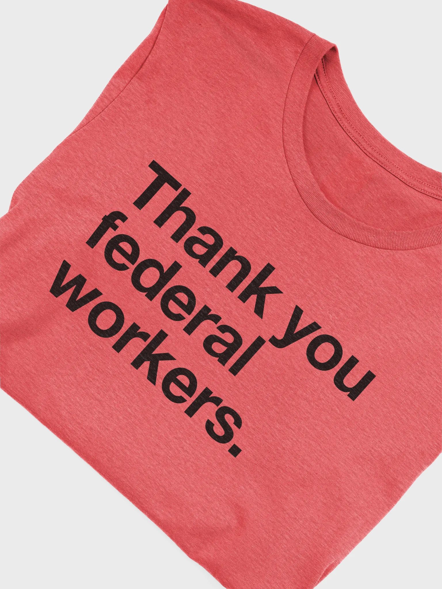 Thank You Federal Workers T-shirt (Black) product image (5)