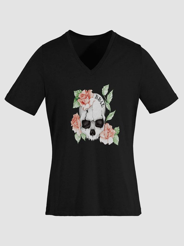 BB4L Skull & Roses Women's V-Neck Tee product image (4)
