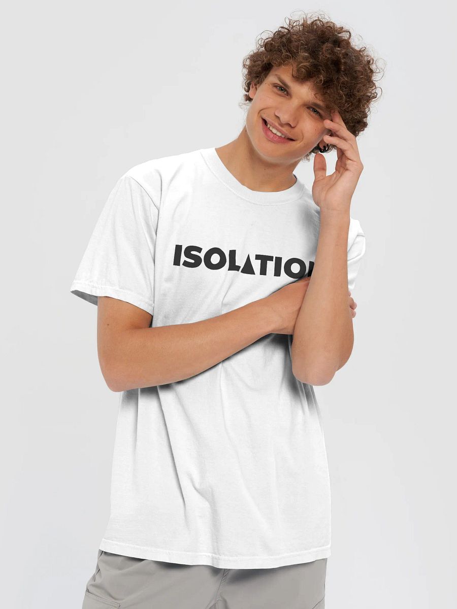 ISOL▲TION — 2024 TEXT — HEAVYWEIGHT T-SHIRT — B&W product image (6)