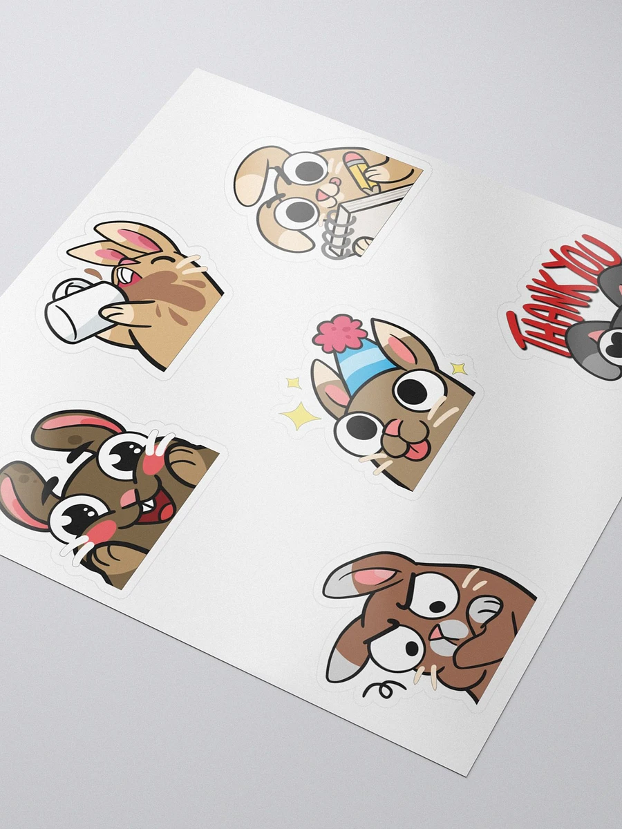 Bunny Emote Stickers! product image (3)