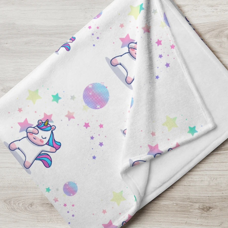 Disco Dabbing Unicorn Throw Blanket product image (8)