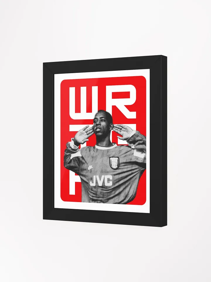 Ian Wright BW Arsenal Name Art Framed Print product image (1)