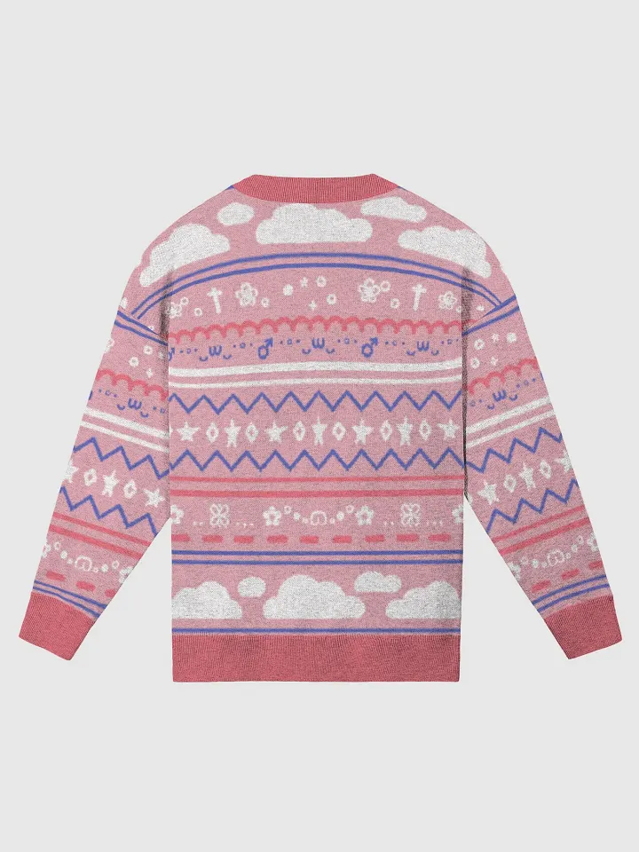 Cloudy Christmas Sweater - Pink product image (9)