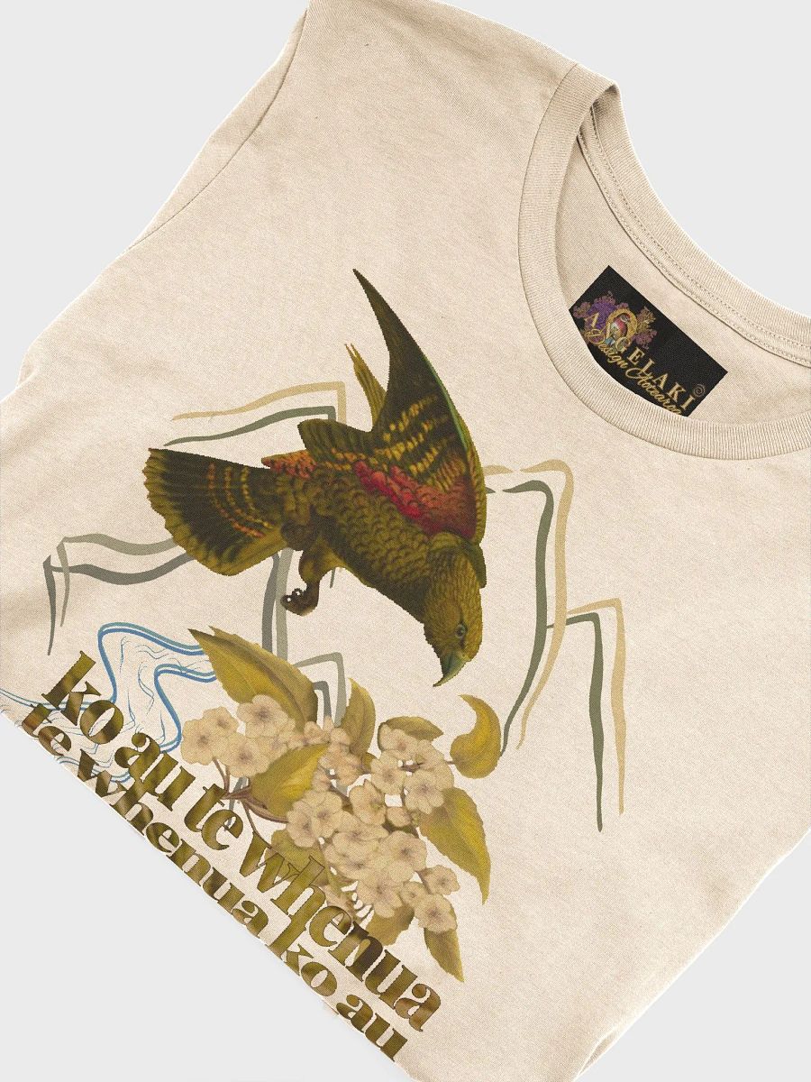 Unisex Kea in Flight - Mountain Lacebark ko au te whenua Decolonisation Aotearoa Tee product image (38)