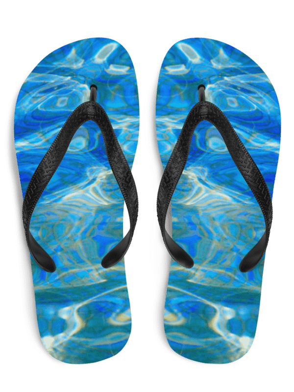 Shimmers of Gold Flip Flops product image (1)