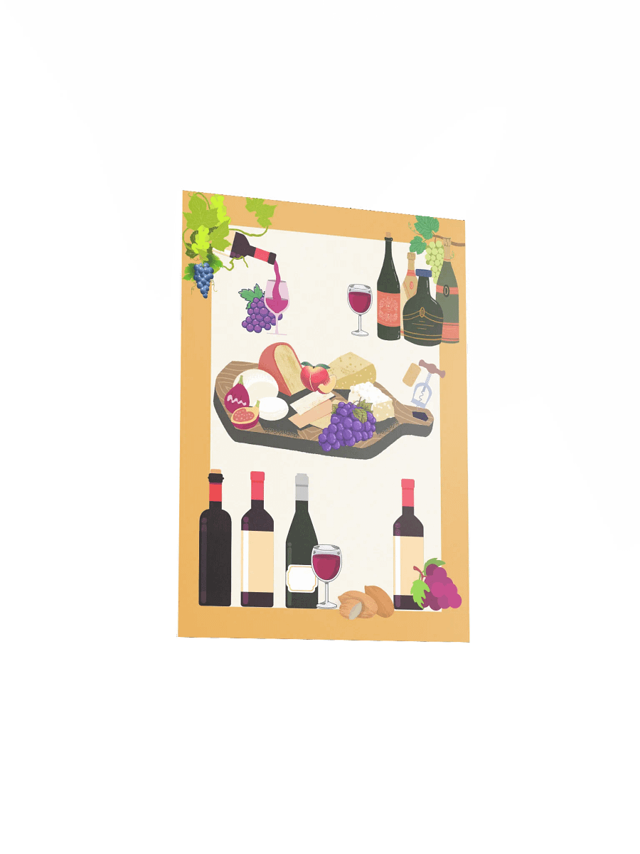 Vino & Formaggio Delight Poster product image (3)