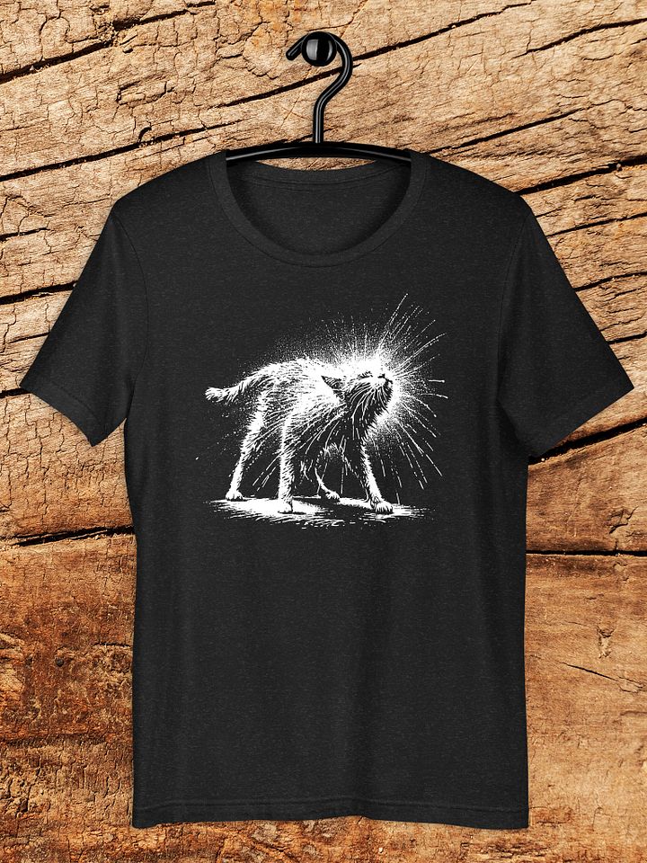 Funny Shaking Cat Urban Art Graphic Unisex T-Shirt product image (1)
