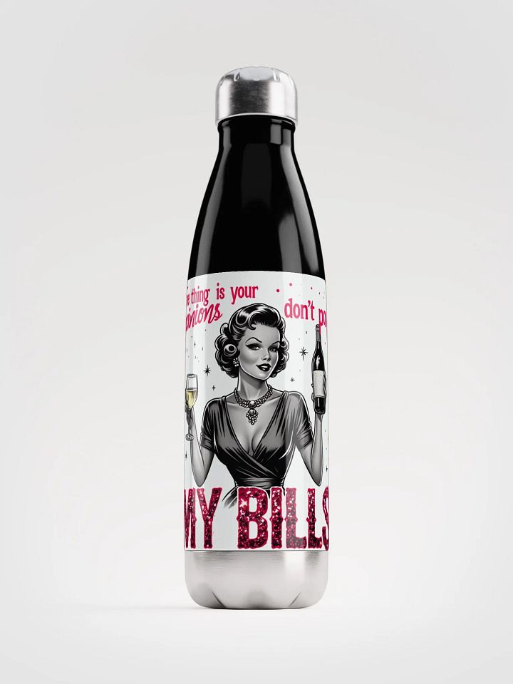Vintage babe with wit Stainless Steel Water Bottle product image (1)