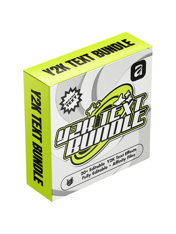 20+ Editable Y2K Text Effects For Affinity product image (1)